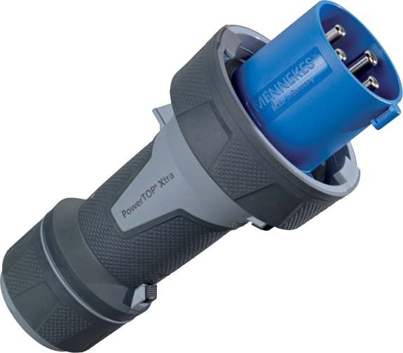 CEE Stecker PowerTOP Xtra R 13205 4p 63A 230V blau CEE Stecker PowerTOP Xtra R 13205 4p 63A 230V blau