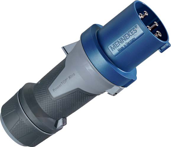 CEE Stecker PowerTOP Xtra R 13111 5p 63A 230V blau CEE Stecker PowerTOP Xtra R 13111 5p 63A 230V blau