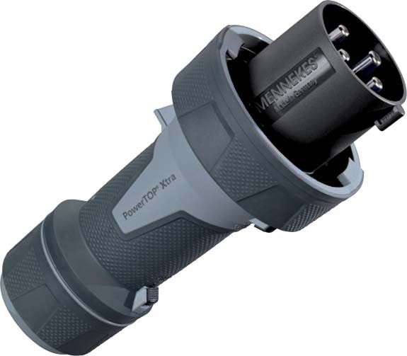 CEE Stecker PowerTOP Xtra R 13207 4p 63A 500V schwarz CEE Stecker PowerTOP Xtra R 13207 4p 63A 500V schwarz