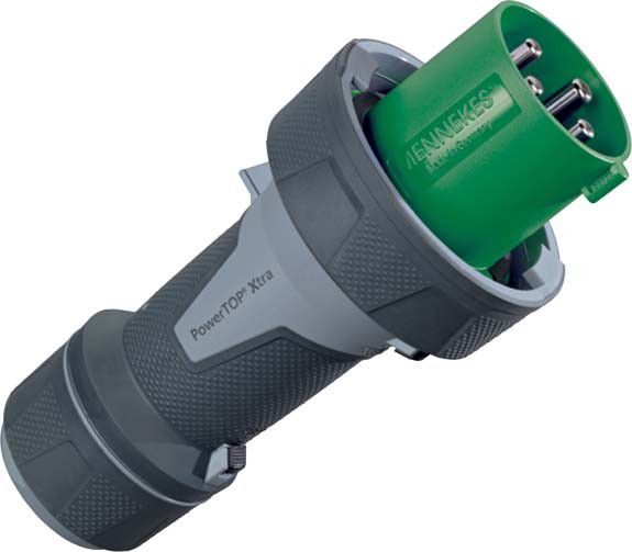 CEE Stecker PowerTOP Xtra R 13209 4p 63A 50-500V grün CEE Stecker PowerTOP Xtra R 13209 4p 63A 50-500V grün