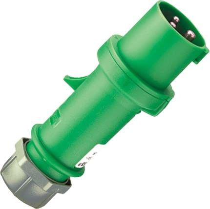 CEE Stecker ProTOP 647 3p 16A 50-500V grün