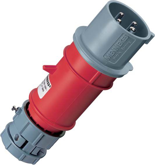 CEE Stecker PowerTOP 3947 4p 32A 400V rot