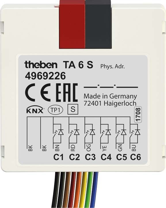 Tasterschnittstelle TA 6 S KNX Tasterschnittstelle TA 6 S KNX