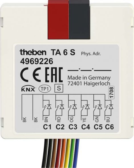 Tasterschnittstelle TA 6 S KNX Tasterschnittstelle TA 6 S KNX