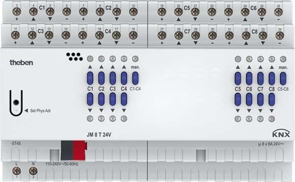 Jalousieaktor JM 8 T 24V KNX Jalousieaktor JM 8 T 24V KNX