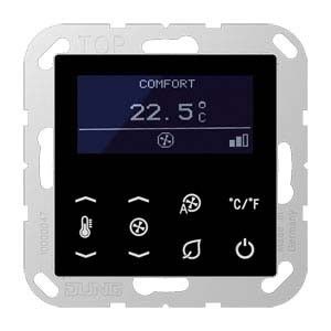 KNX Raumtemperatur-Display TR D A 5248 schwarz KNX Raumtemperatur-Display TR D A 5248 schwarz