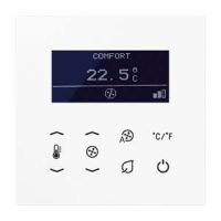 KNX Raumtemperatur-Display TR D LS 9248 alpinweiß