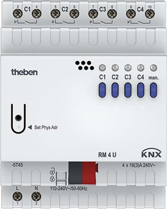 KNX Schaltaktor RM 4 U KNX KNX Schaltaktor RM 4 U KNX