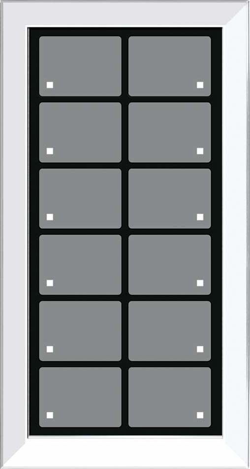 Glas-Tastenfeld rahmenlos LCN-GTS12W