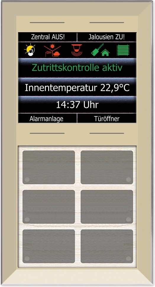 Glas Infotastenfeld LCN - GTS10DC