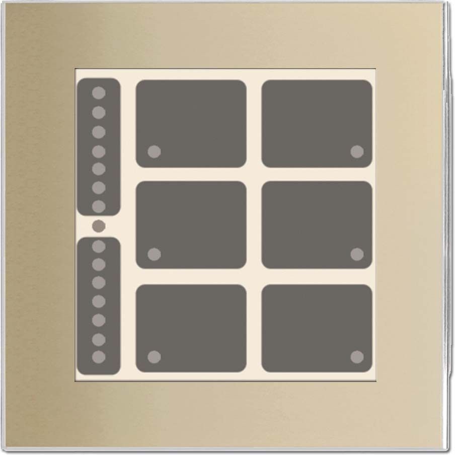 Glas-Tastenfeld rahmenlos LCN - GT8C