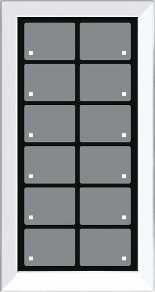 Glas-Tastenfeld rahmenlos LCN-GTS12W