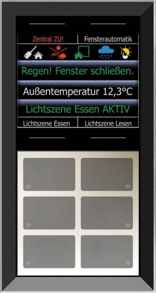 Glas-Tastenfeld rahmenlos LCN-GTS10DB Glas-Tastenfeld rahmenlos LCN-GTS10DB