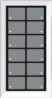 Glas-Tastenfeld rahmenlos LCN-GTS12W