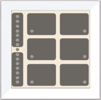 Glas-Tastenfeld rahmenlos LCN - GTS8W