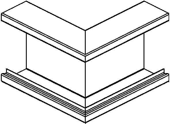 Außeneck 90 Grad GKA 133-78 L
