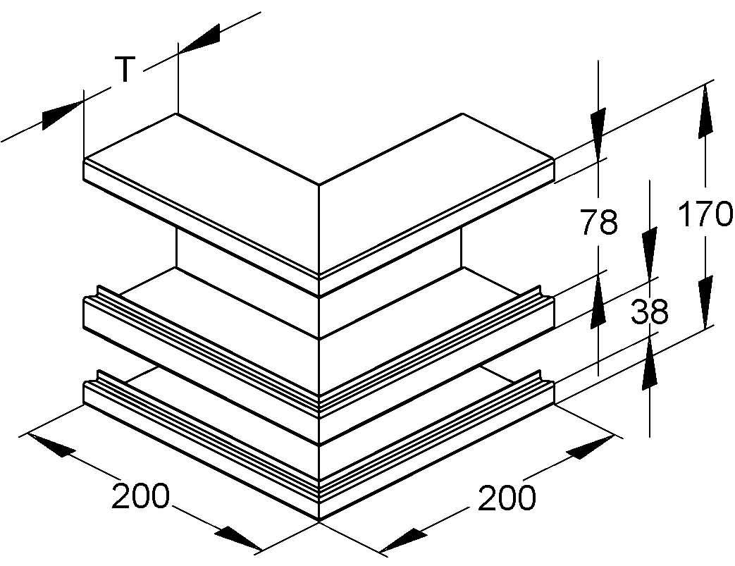 DKU-Außeneck DKA 170-78T100 S