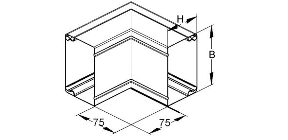Außeneck, 90 Grad LUAC 60.100 Außeneck, 90 Grad LUAC 60.100