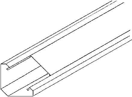 Pultkanalunterteil PLU 120-78 W