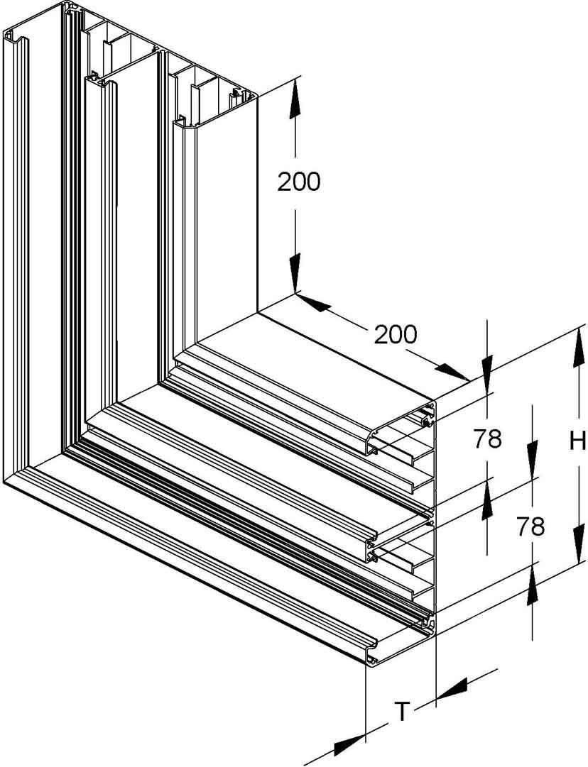 Alu-Flachwinkel DAV 220-78 N