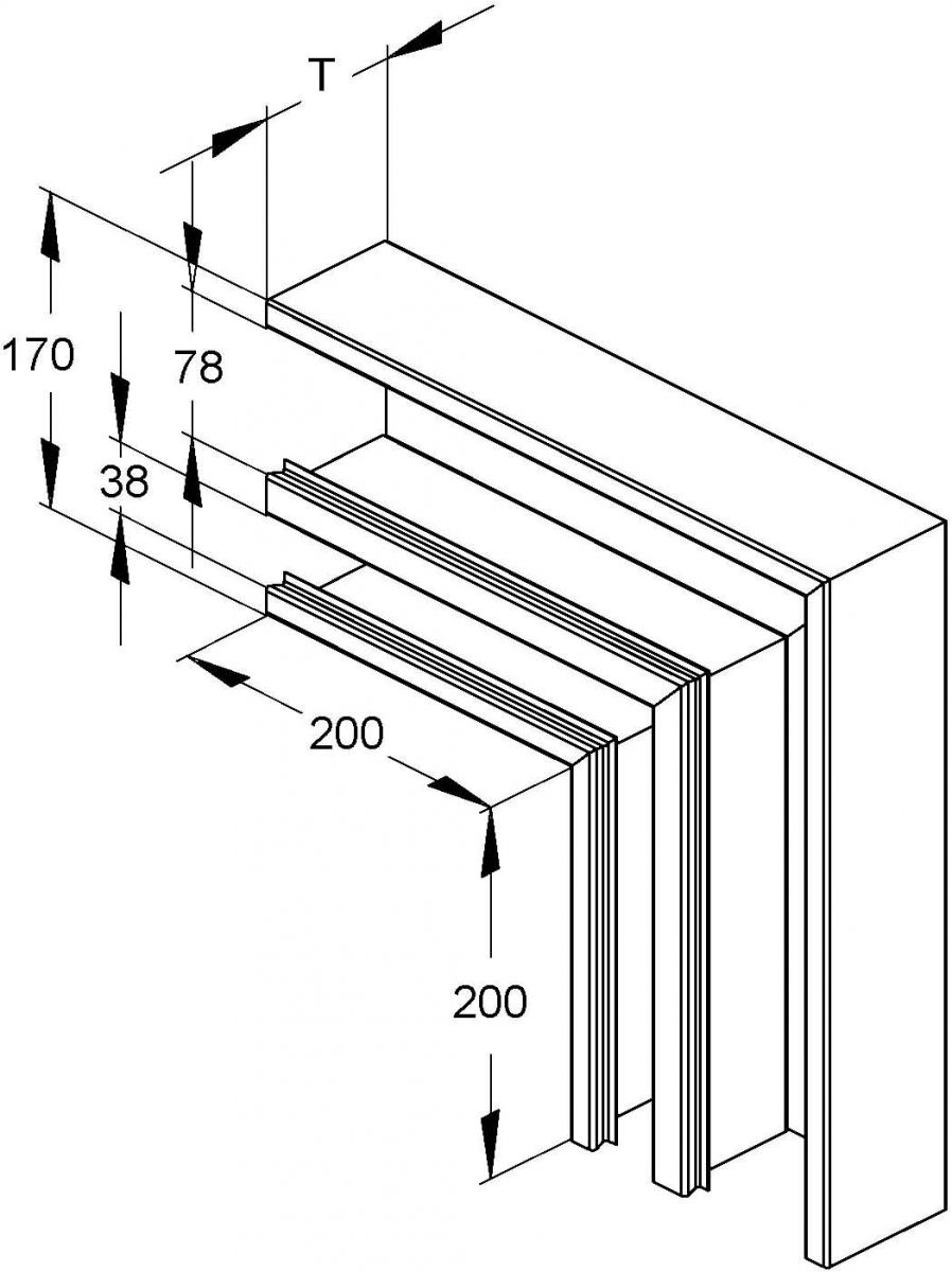 DKU-Vertikaleck DKVU 170-78T60 S