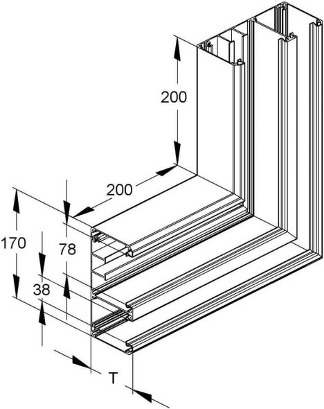 Alu-Flachwinkel DAVO 170-78 P