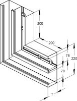 DKU-Vertikaleck DKV 220-78T100 W