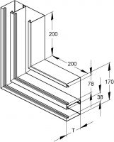 DKU-Vertikaleck DKVO 170-78T100 W