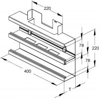 DKU-T-Stück DKT 220-78T100 W