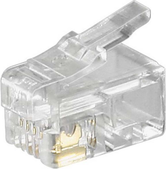 RJ10-Stecker  Flachkabel 50249