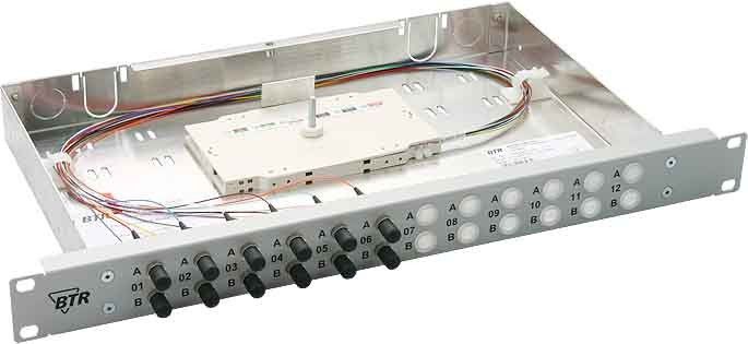 Spleissbox bestückt OpDATfix 12SC-D OM2 Spleissbox bestückt OpDATfix 12SC-D OM2