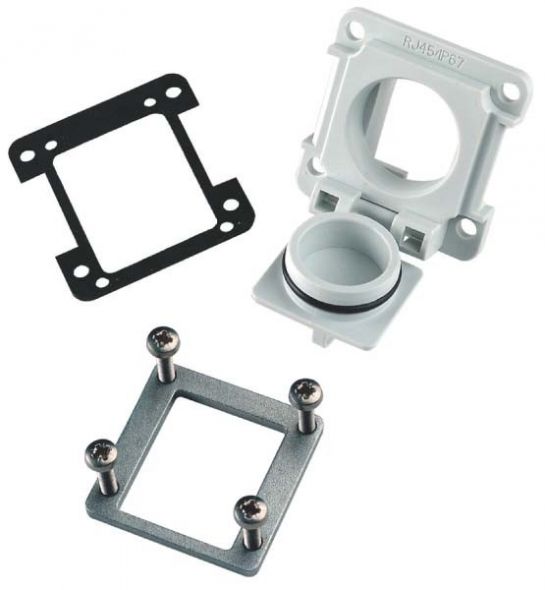 RJ45 Ind.IP67 EB-Flansch J00029A0040