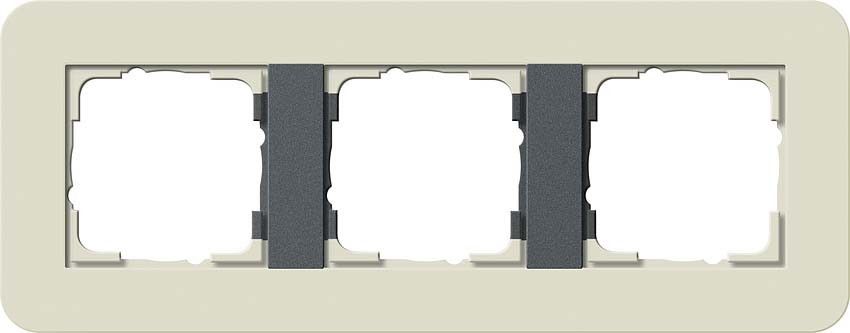 System 55 E3 3-fach Rahmen sand 0213427