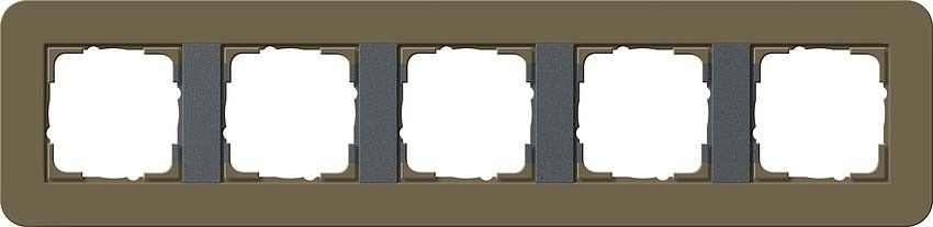 System 55 E3 5-fach Rahmen umbra 0215426