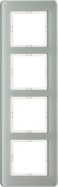 Rahmen 4-fach 10146079 Glas polarweiß Rahmen 4-fach 10146079 Glas polarweiß