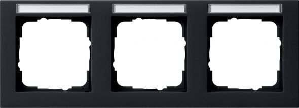 System 55 E2 3-fach Rahmen schwarz matt 109309 System 55 E2 3-fach Rahmen schwarz matt 109309