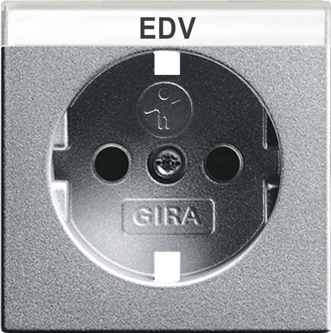 Abdeckung SCHUKO alu 092326