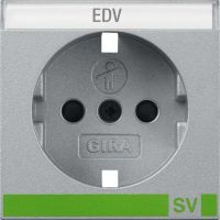 Abdeckung SCHUKO alu 0923126