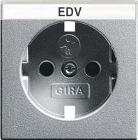Abdeckung SCHUKO alu 092326