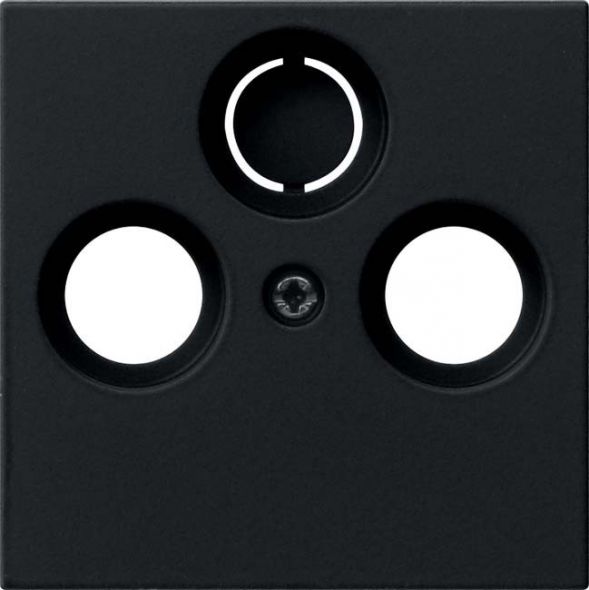 System 55 Abdeckung 0869005 f. Antennendose schwarz matt System 55 Abdeckung 0869005 f. Antennendose schwarz matt