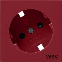 Abdeckung SCHUKO rot 0926108