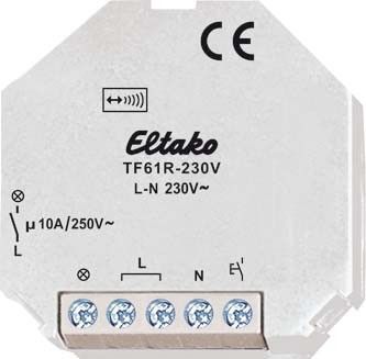 Eltako Tipp-Funk Relaisaktor TF61R-230V IP20 weiß Funkempfänger 30100035 
