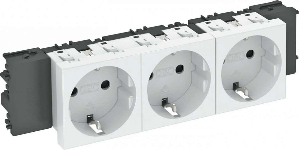 Steckdose 0 Grad, 3-fach STD-D0C AL3