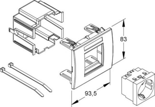 Geräteeinbausystem GES 1 R SV