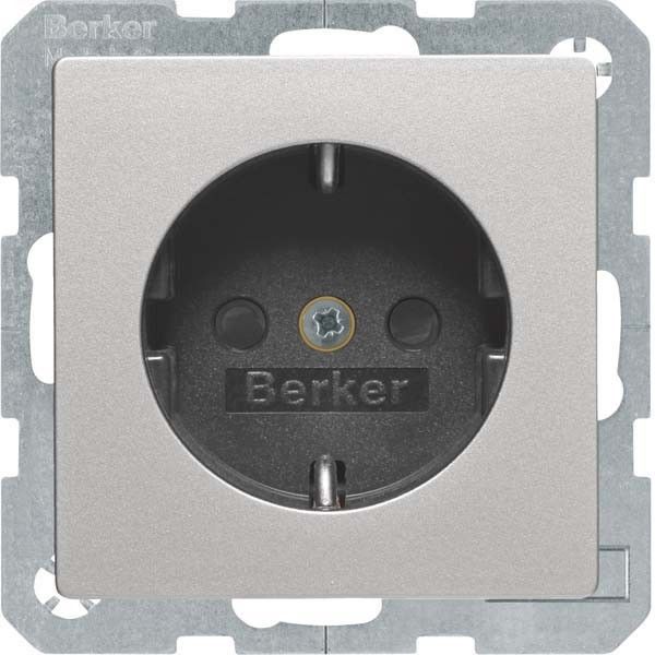 SCHUKO-Steckdose 47236084 alu samt lackiert SCHUKO-Steckdose 47236084 alu samt lackiert