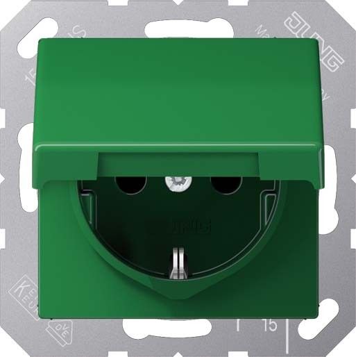 SCHUKO-Steckdose 16 A 250V ABAS 1520 BFKL GN