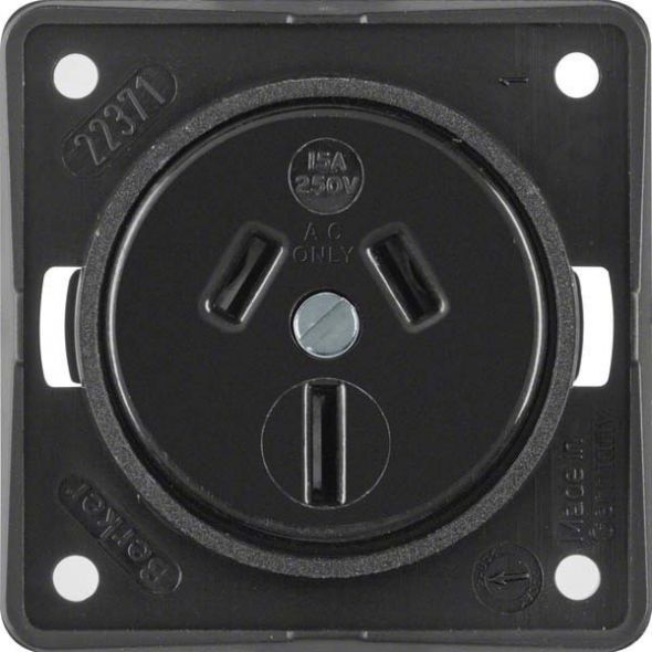 Steckdose 9625605 schwarz matt Steckdose 9625605 schwarz matt