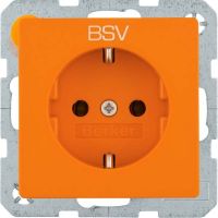 SCHUKO-Steckdose 47436017 orange samt