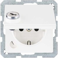 SCHUKO-Steckdose 41636089 polarweiß samt