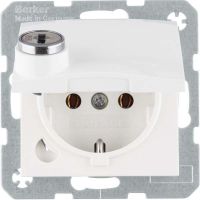 SCHUKO-Steckdose 41638989 polarweiß glänzend
